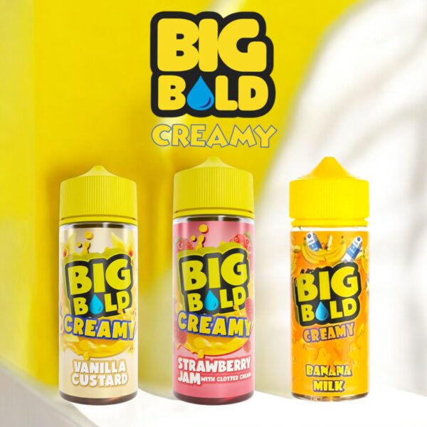 BIG BOLD - CREAMY - 100ML - INC 2 FREE NIC SHOTS!!