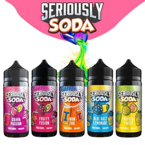 SERIOUSLY SODA - 100ML - INC 2 FREE NIC SHOTS!!