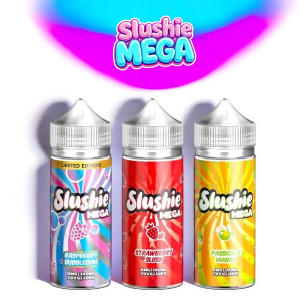 SLUSHIE MEGA - 100ML â€“ INC 2 FREE NIC SHOTS!!
