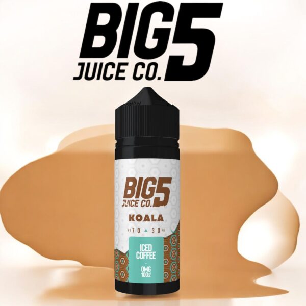 BIG 5 JUICE CO - ICED COFFEE - 100ML -INC 2 FREE NIC SHOTS!!