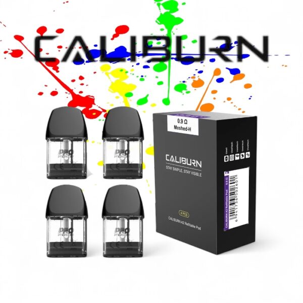 CALIBURN UWELL - A2 REPLACEMENT POD - 4 PACK - 0.9 ohm