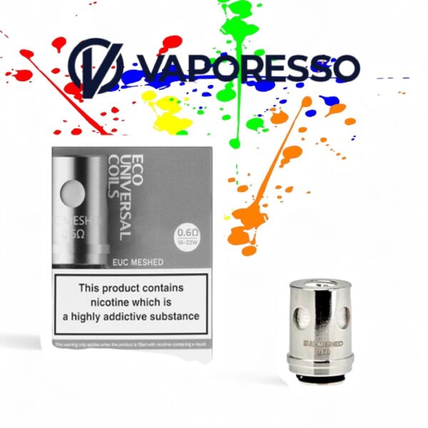 VAPORESSO - ECO UNIVERSAL COIL - 0.6 MESHED - PACK OF 5